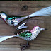 Glass Bird Christmas Tree Ornaments
