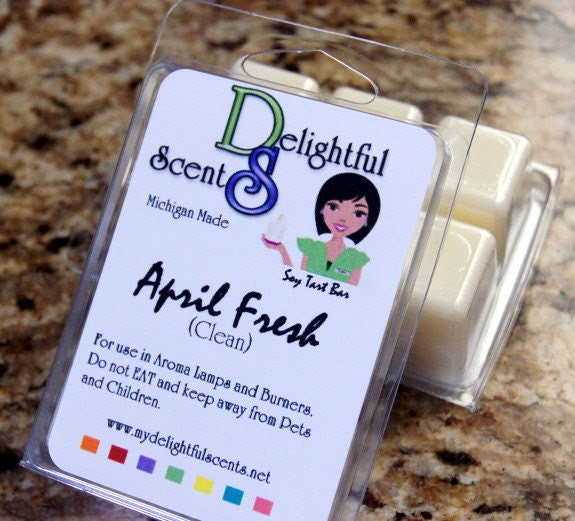 April Fresh a downy dupe scented soy tart bars