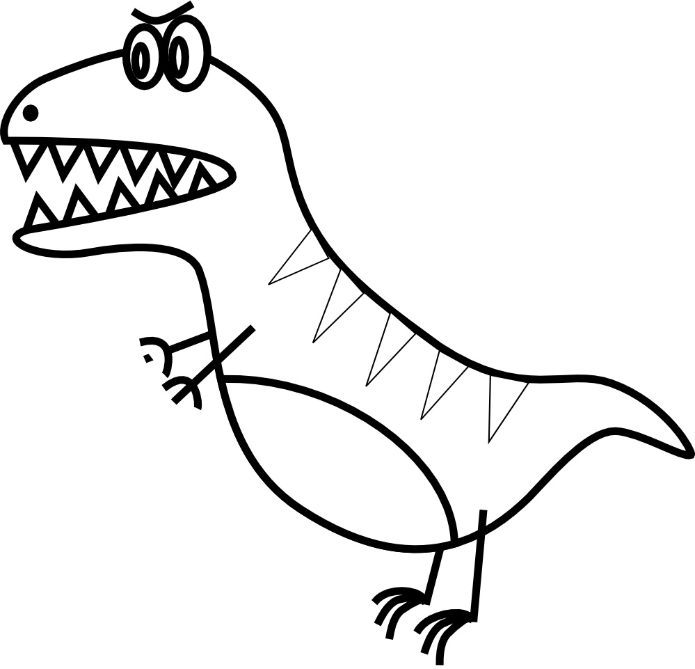Easy Dragon Drawings Black And White Clipart library