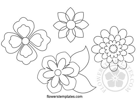 Prepare to dive into a burst of colors with these 53 flower coloring pages that are yours to download and print for free! flower templates free printable flowers templates