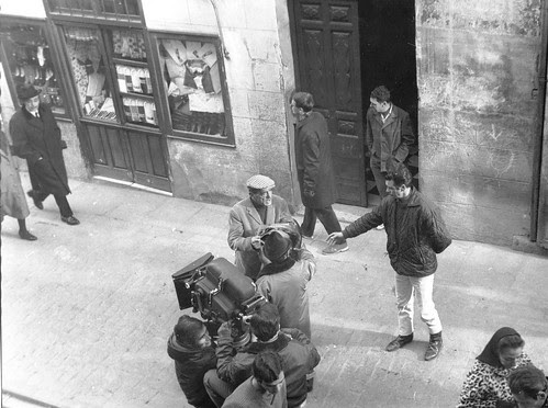 Luis Bueñuel rueda Tristana en Santo Tomé (18-11-1969). Fotografía de Eduardo Butragueño Bueno