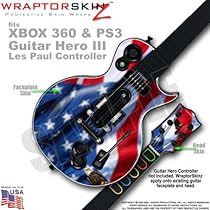 Ole Glory (American Flag) WraptorSkinz Skin fits XBOX 360 & PS3 Guitar Hero III Les Paul Controller (GUITAR NOT INCLUDED)