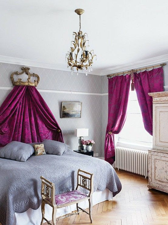 Royal Purple Bedroom on Pinterest