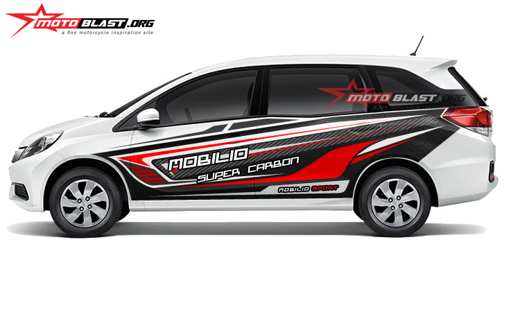 Car SERIES Modifikasi striping Honda Mobilio White super Car SERIES Modifikasi striping Honda Mobilio White super