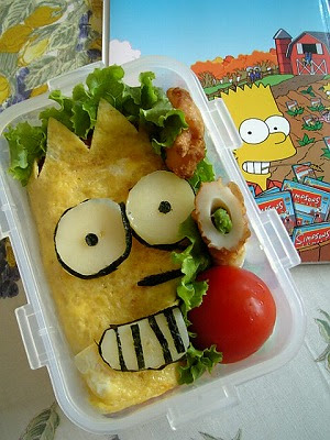 オムライス シンプソンキャラ弁 お弁当日記 ときどき 晴