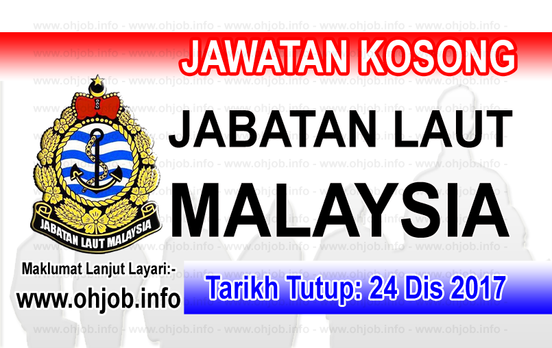 Jawatan Kerja Kosong Jabatan Laut Malaysia logo www.ohjob.info disember 2017