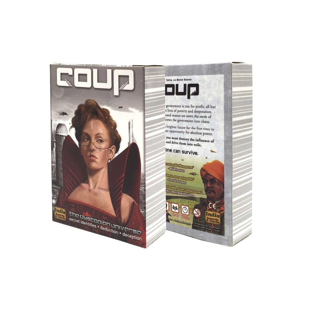 クー レジスタンス Coup The Resistance カードゲーム 高品質クーデターゲームフル英語版パーティー家族ボードゲームカ Reiwa Shop