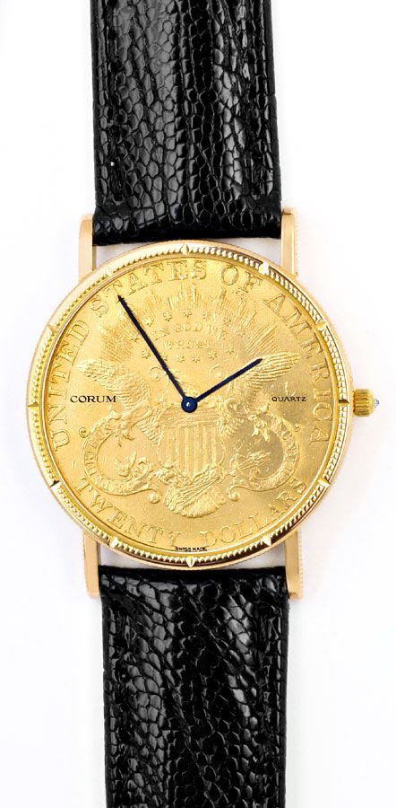 Original-Foto 2, CORUM DOLLAR USA GOLDMÜNZE HERREN-GOLDUHR