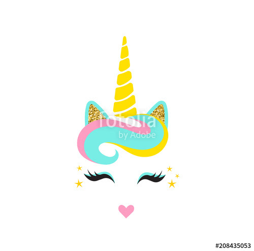 Download Unicorn Head Vector at GetDrawings | Free download