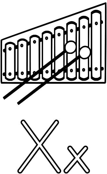 Xylophone Coloring Page - ClipArt Best