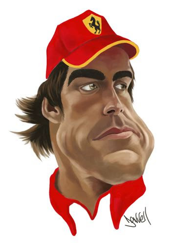 alonso  darrell sports cartoon toonpool