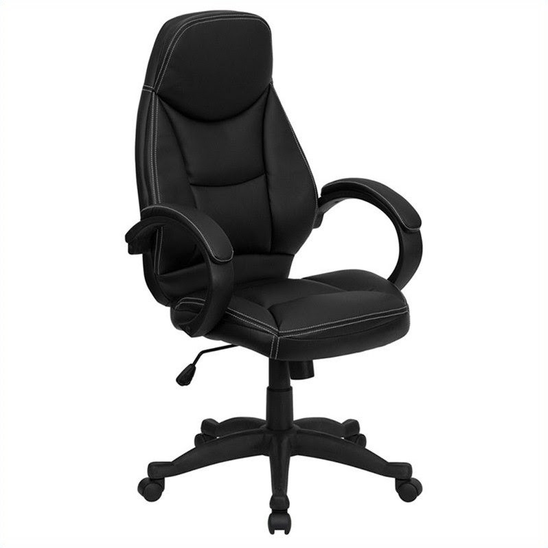 Review Flash Furniture High Back Contemporary Office Chair in Black
Leather Before Too Late