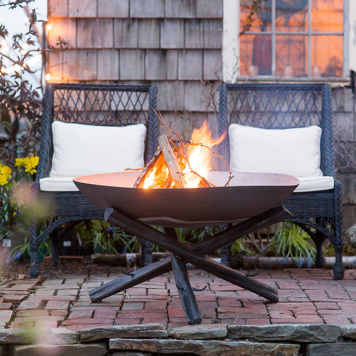 Tabletop Log Base Fire Pit | Terrain