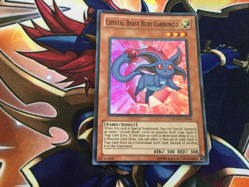 Collections Et Antiquites Yu Gi Oh Near Mint Yugioh Crystal Beast Ruby Carbuncle Rymp En040 Super Rare Godis Es
