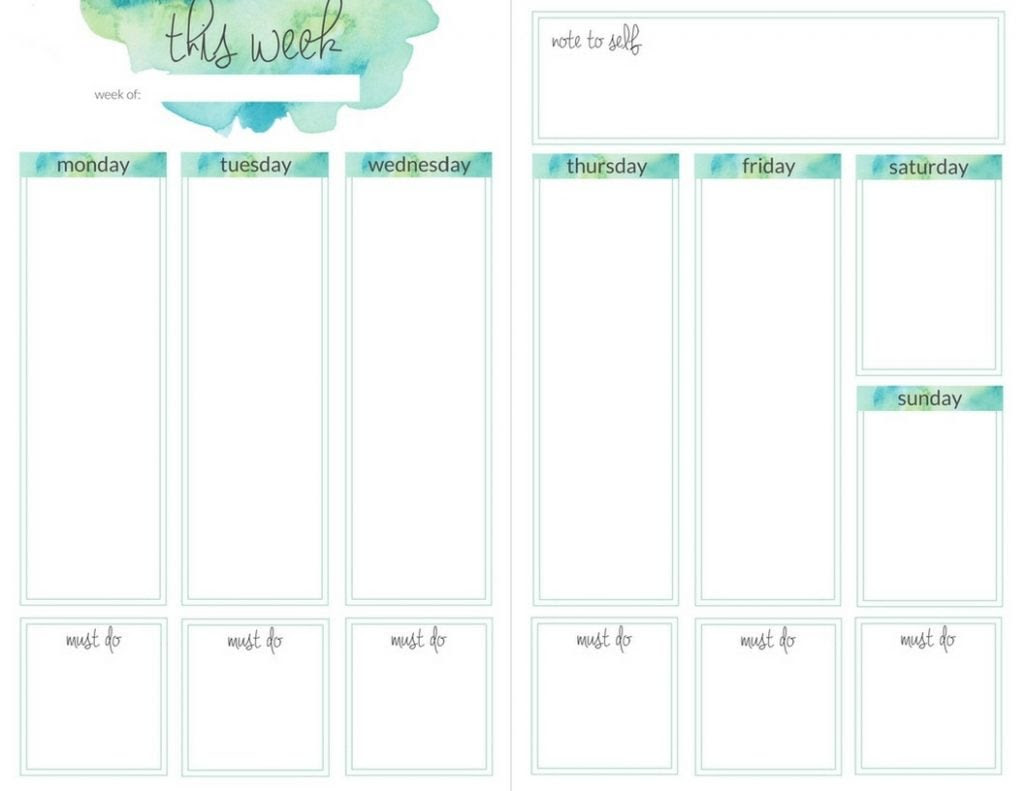 Planner Printables - The Crazy Craft Lady
