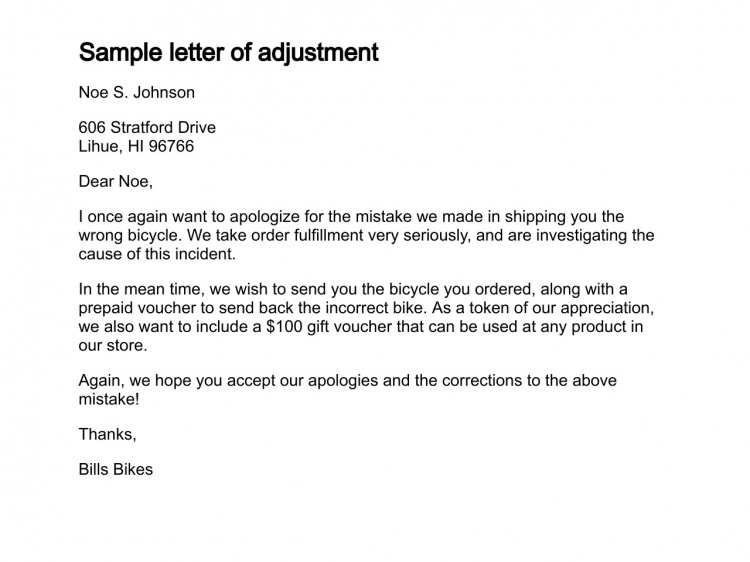 sample letter visa withdrawal adjustment of write How letter to a