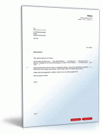Zimmerreservierung | Muster zum Download