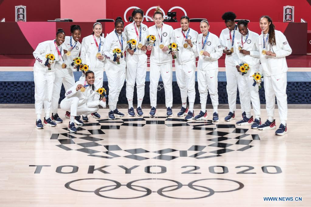 U S Win Gold As Usual New Blood Coming In Olympic Basketball Xinhua English News Cn
