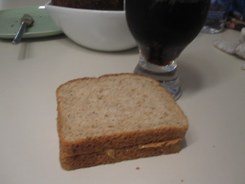 PB sandwich and cola