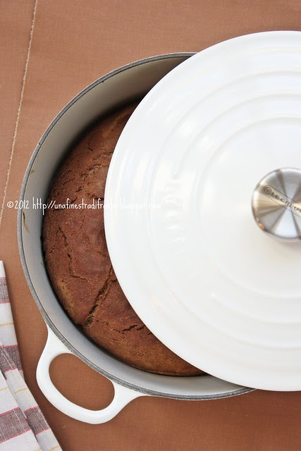No-knead bread alla farina di castagne