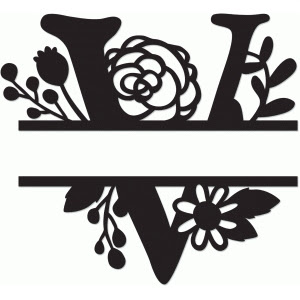Download Silhouette Design Store - View Design #64642: split monogram v