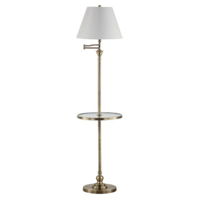Wildon Home ® Elma Swing Arm Brass Lamp End Table & Reviews | Wayfair