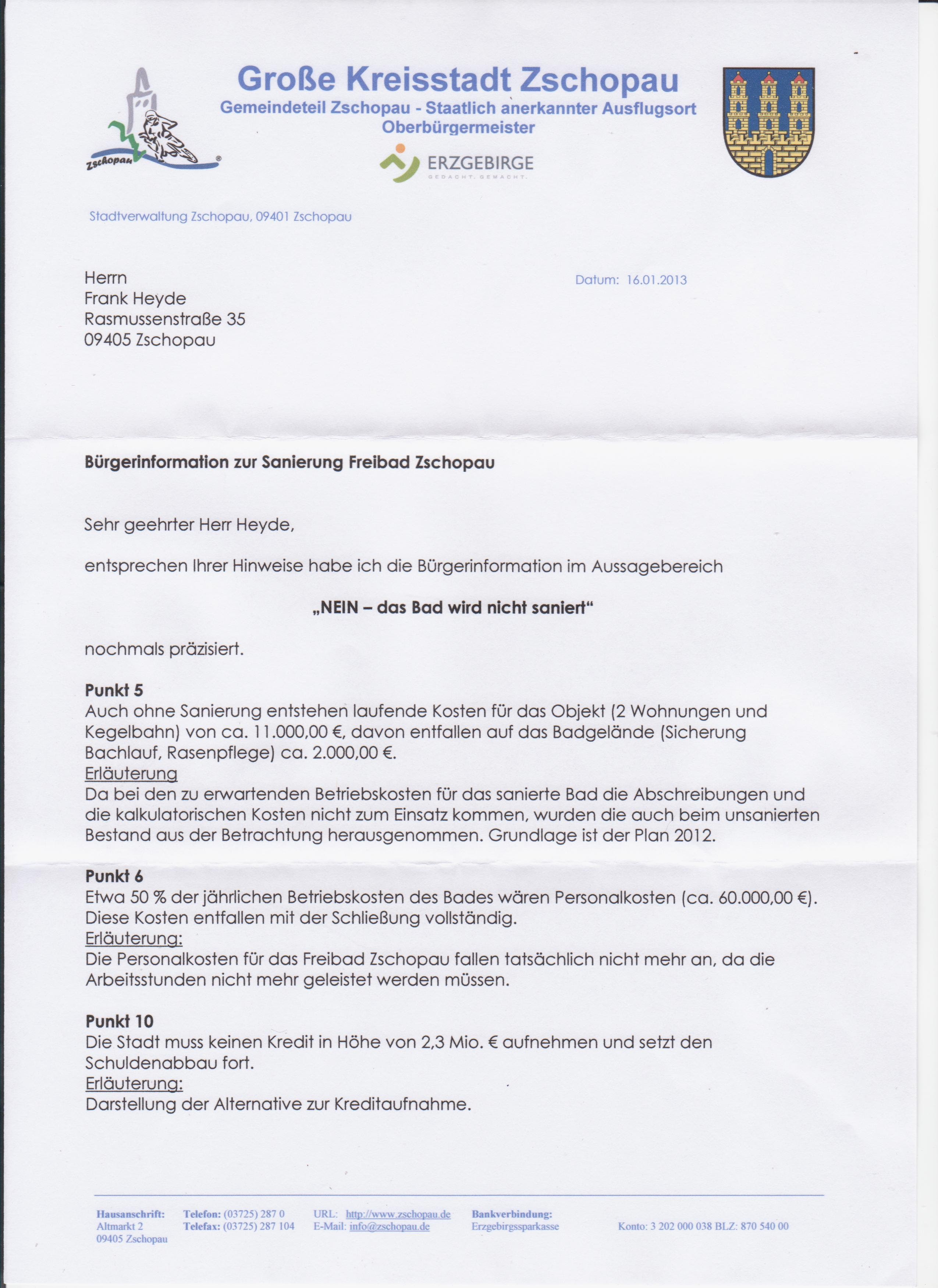 Bürgerinitiative Freibad Zschopau: Aktuelles