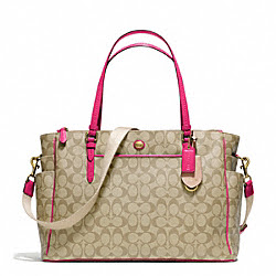 PEYTON MULTIFUNCTION TOTE IN SIGNATURE FABRIC - COACH f25741 - 30301