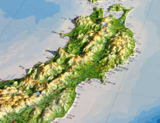 日本立体地図カレンダー