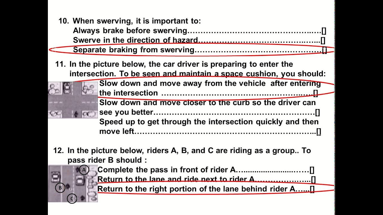 Motorcycle: Motorcycle Permit Test