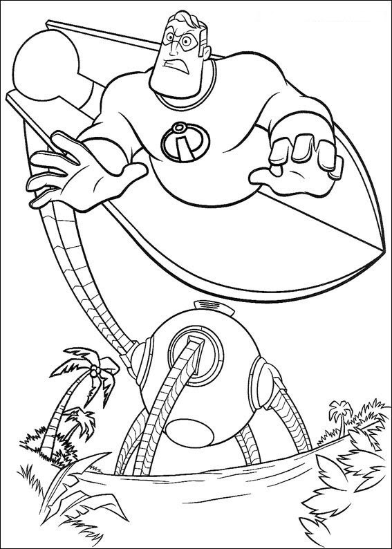 Kids-n-fun.com | 62 coloring pages of Incredibles