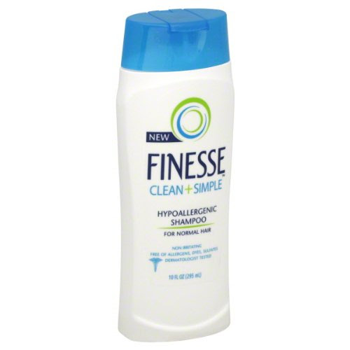 Finesse Clean + Simple Shampoo, Hypoallergenic, for Normal Hair, 10 oz