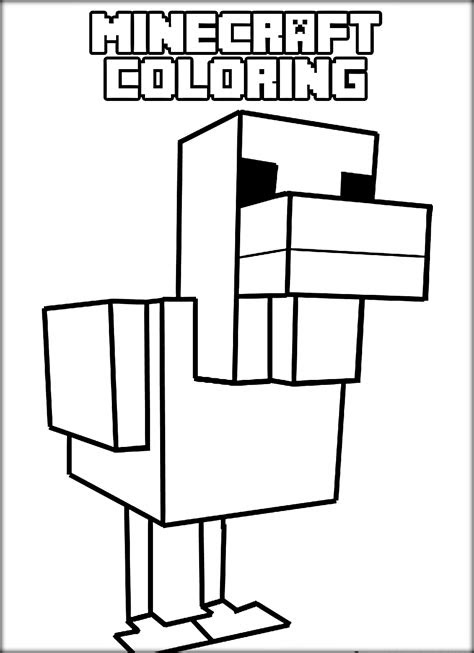 Both have provided services and companionship to humans for many centuries. Minecraft Chicken Coloring Page - Free Printable Coloring