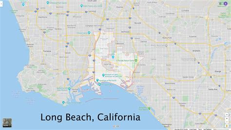 California Long Beach Map