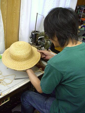石田製帽ブログ ルフィの麦わら帽子