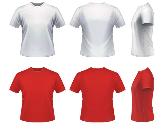 Download 14 T-Shirt Mockup Vector Templates Images - T-Shirt Vector Mock Up, Tee Shirt Template ...