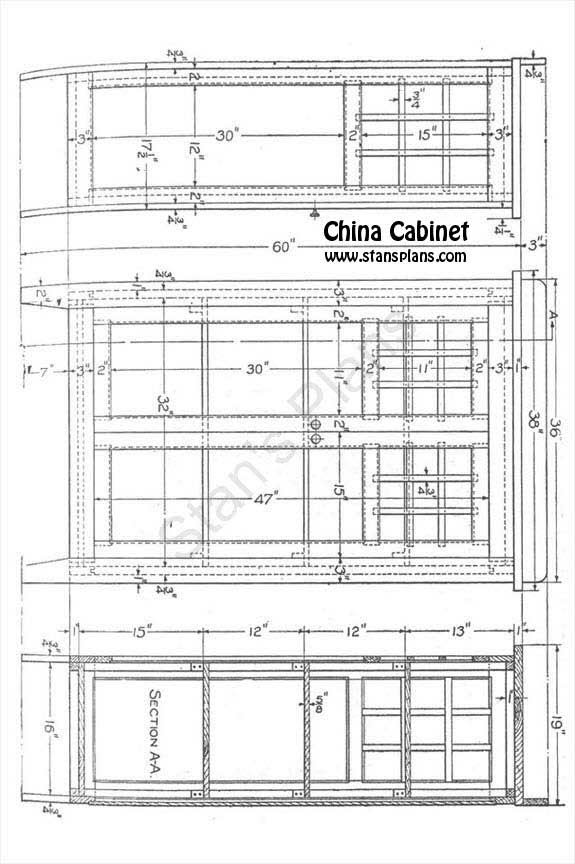 China Hutch Cabinet Plans