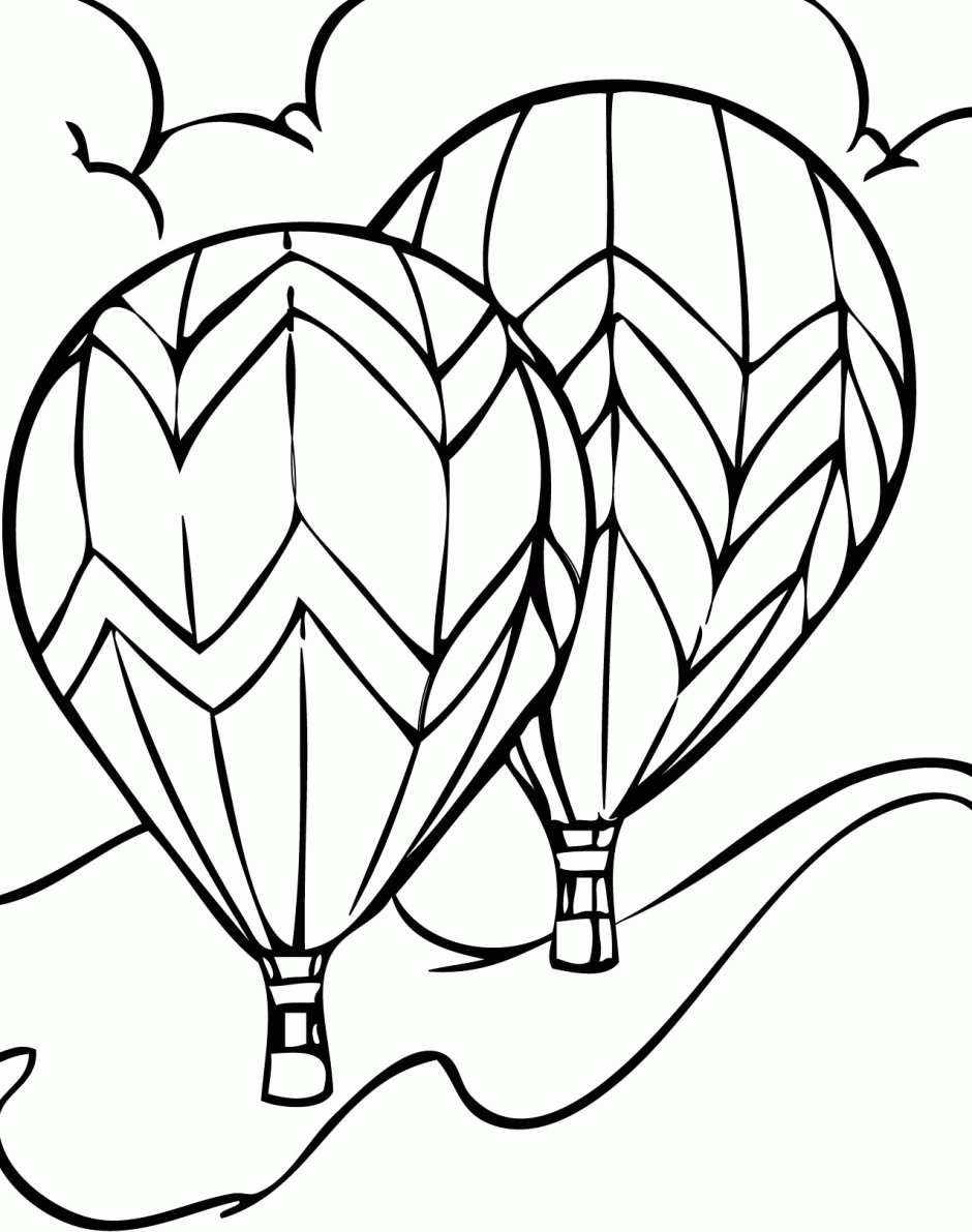 Free Hot Air Balloon Coloring Pages Free Printable, Download ...