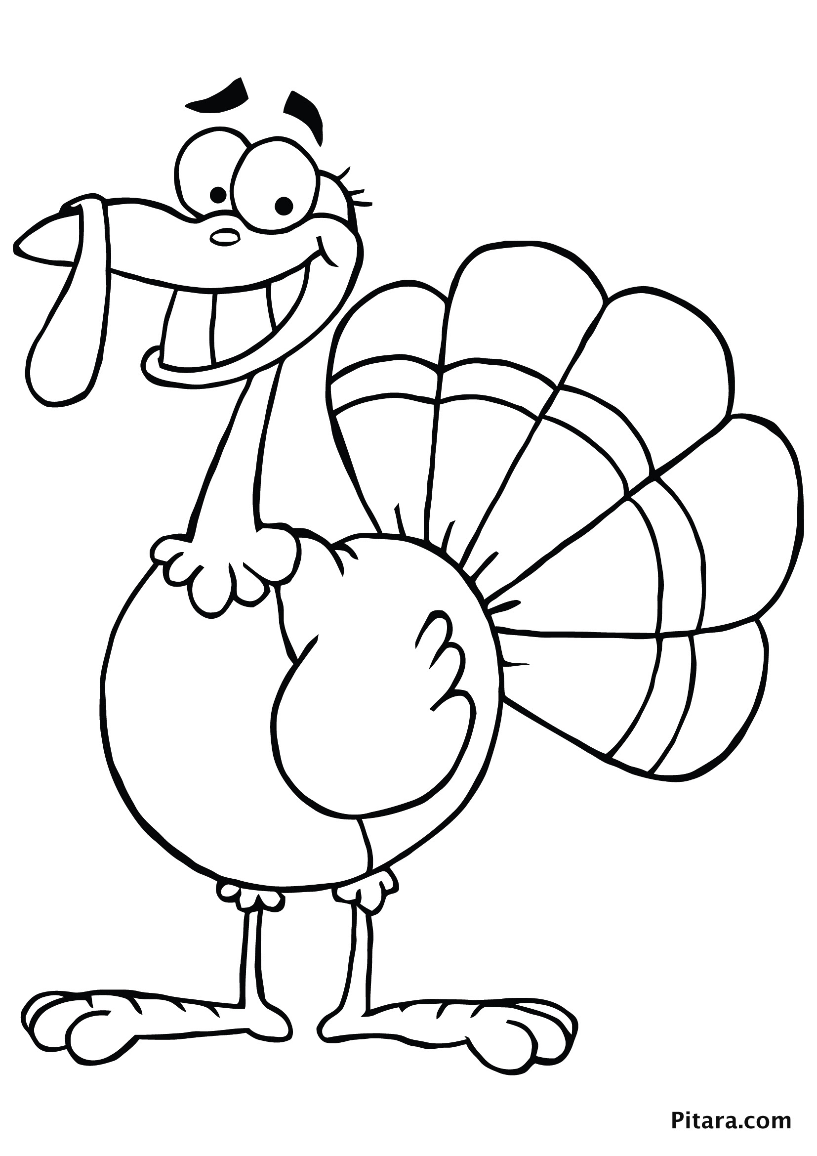 Turkey Coloring Pages for Kids  Pitara Kids Network