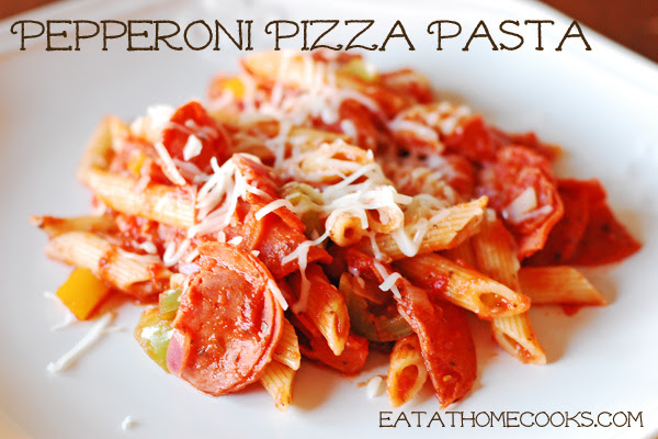 Pepperoni Pizza Pasta – 15 Minute Meal