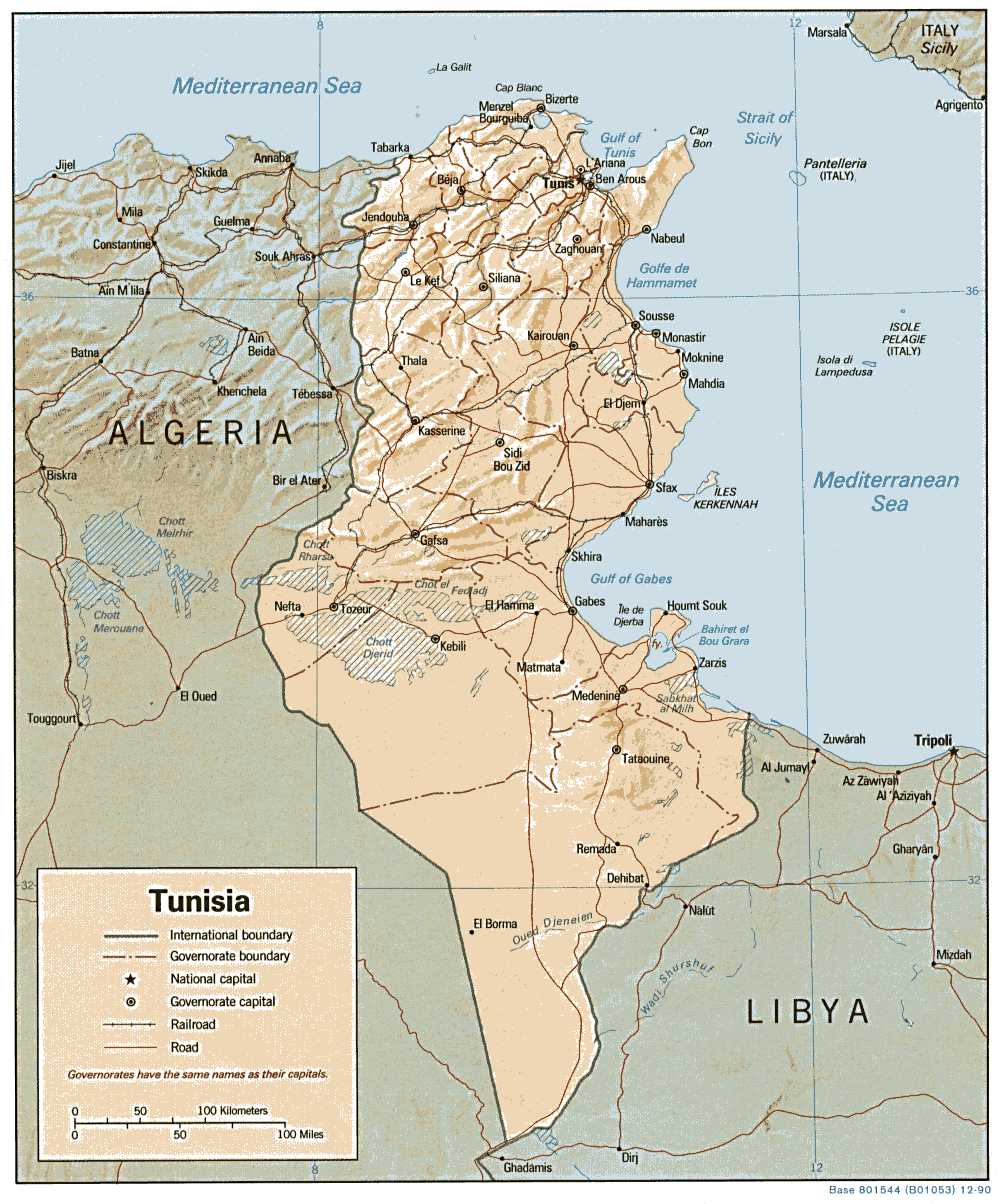 Carte Tunisie Carte de Tunisie Carte Tunisie Carte de Tunisie