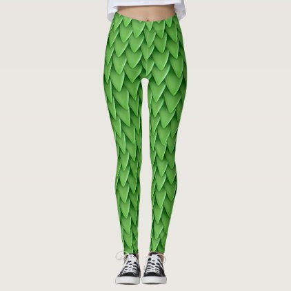 Green Dragon Scale Leggings