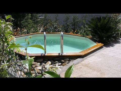 Piscine bois enterree