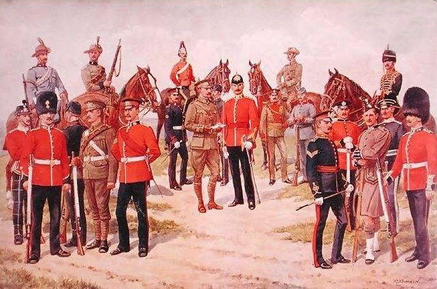 Types of the Territorial Army, from The Graphic, 1910