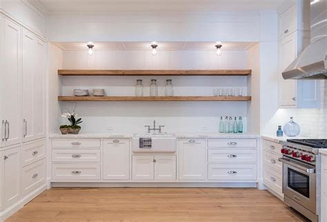 Two rågrund corner shelves in bamboo underneath a sink. Floating Shelves To Maximize The Space In Your Kitchen