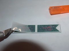 3. Peeling off the clouded plastic