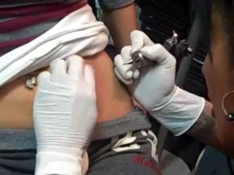 chassity tattoos bikini line