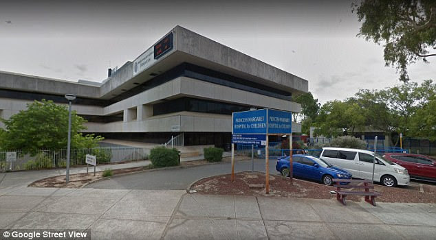 Chris was treated at the Prince Margaret Hospital (pictured) in Western Australia when he was given the incorrect dose