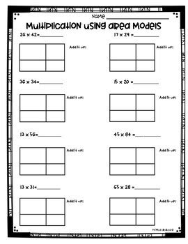 Get free worksheets in your inbox! area model multiplication worksheet free multiply by multiples of 10