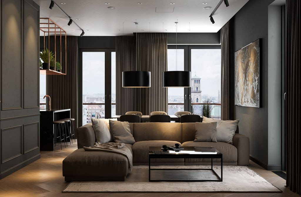 Modern Dark Interior Design